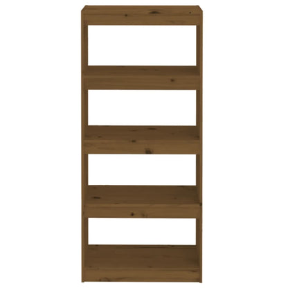 vidaXL Bücherregal/Raumteiler Honigbraun 60x30x135,5 cm Kiefernholz