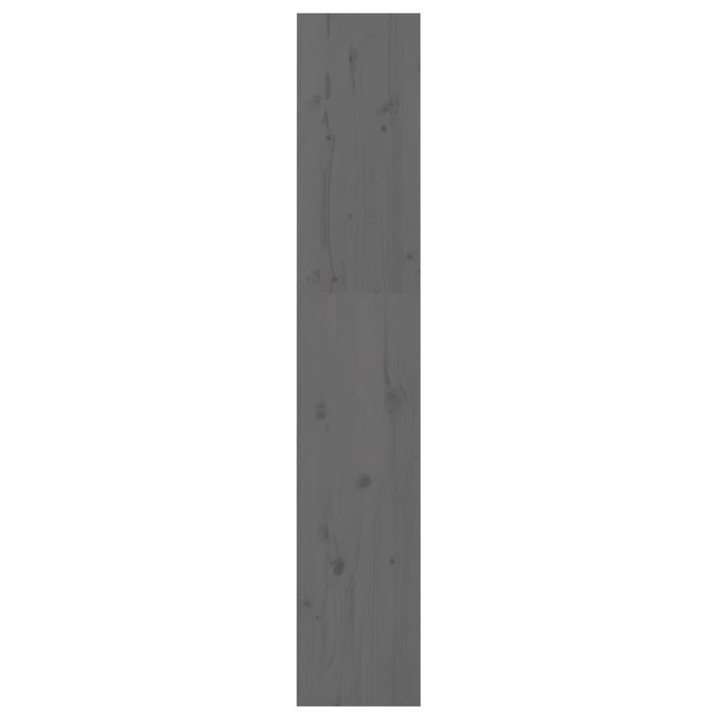 vidaXL Bücherregal/Raumteiler Grau 60x30x167,5 cm Massivholz Kiefer