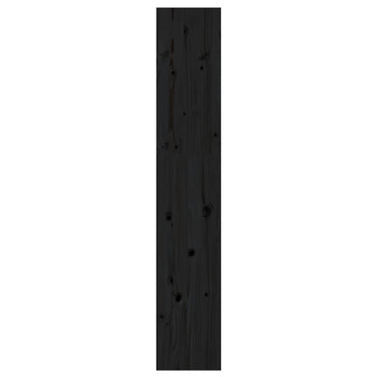 vidaXL Bücherregal/Raumteiler Schwarz 60x30x167,5 cm Massivholz Kiefer