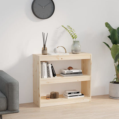vidaXL Bücherregal/Raumteiler 80x30x71,5 cm Massivholz Kiefer