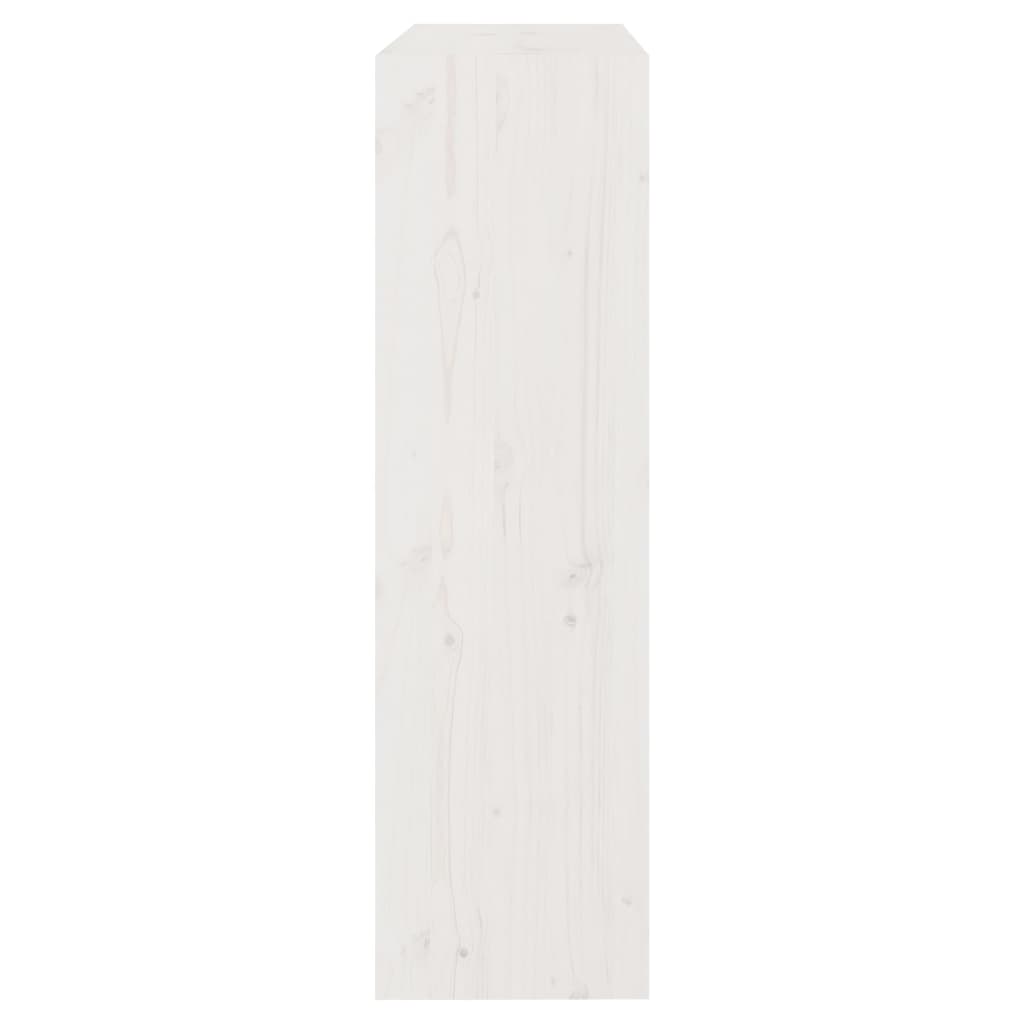 vidaXL Bibliothèque/Séparateur de pièce Blanc 80x30x103,5 cm Bois de pin massif