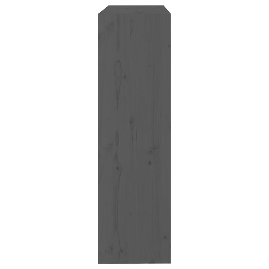 vidaXL Bibliothèque/Séparateur de pièce gris 80x30x103,5 cm en pin massif
