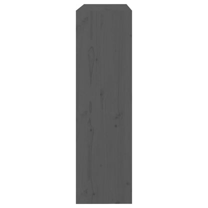 vidaXL Bibliothèque/Séparateur de pièce gris 80x30x103,5 cm en pin massif