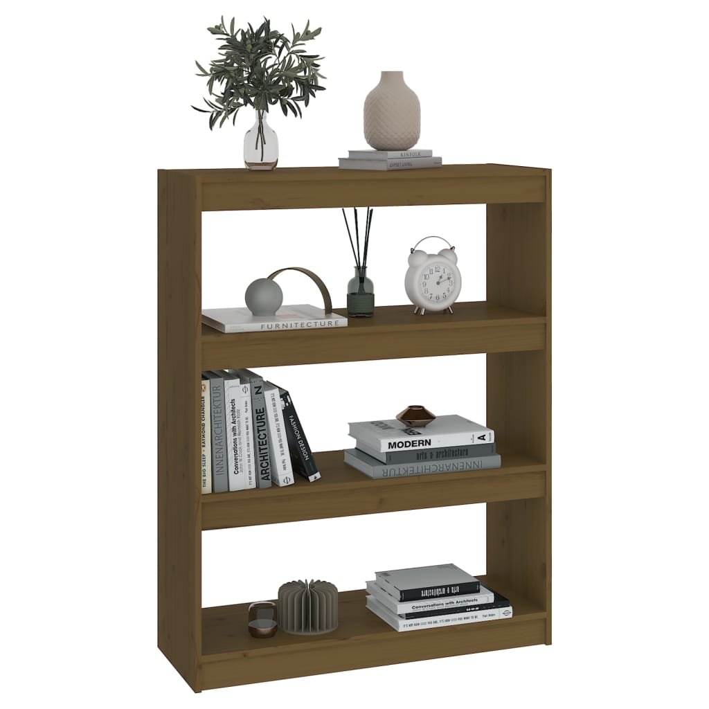 vidaXL Étagère/Séparateur de pièce marron miel 80x30x103,5 cm Bois de pin