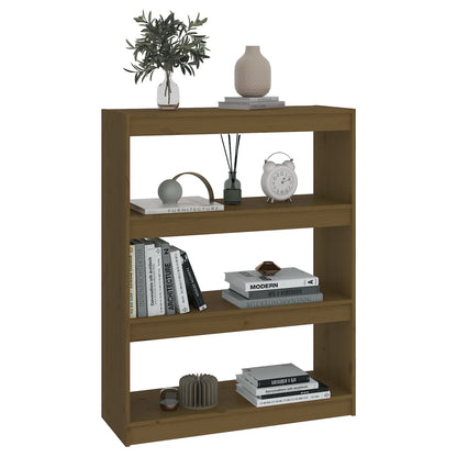 vidaXL Étagère/Séparateur de pièce marron miel 80x30x103,5 cm Bois de pin