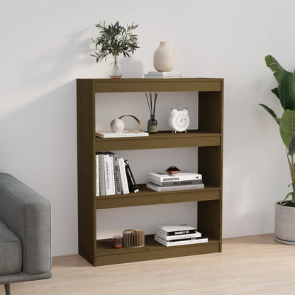 vidaXL Étagère/Séparateur de pièce marron miel 80x30x103,5 cm Bois de pin
