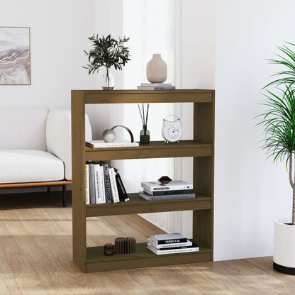 vidaXL Étagère/Séparateur de pièce marron miel 80x30x103,5 cm Bois de pin