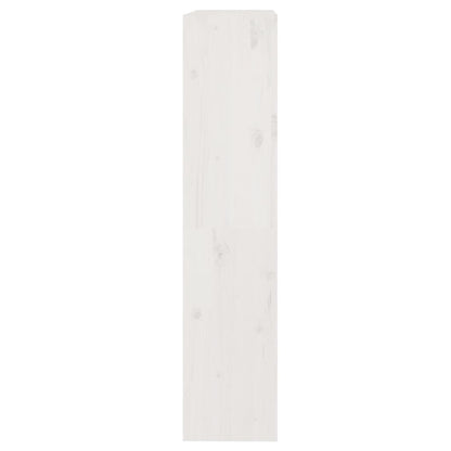 vidaXL Bücherregal/Raumteiler Weiß 80x30x135,5 cm Massivholz Kiefer