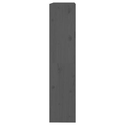 vidaXL Bücherregal/Raumteiler Grau 80x30x135,5 cm Massivholz Kiefer