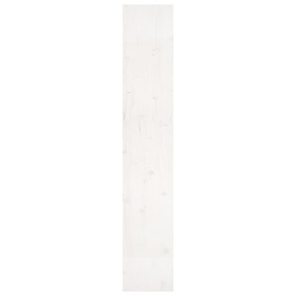 vidaXL Bücherregal/Raumteiler Weiß 80x30x167,4 cm Massivholz Kiefer