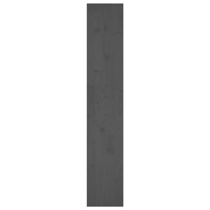 vidaXL Bücherregal/Raumteiler Grau 80x30x167,4 cm Massivholz Kiefer