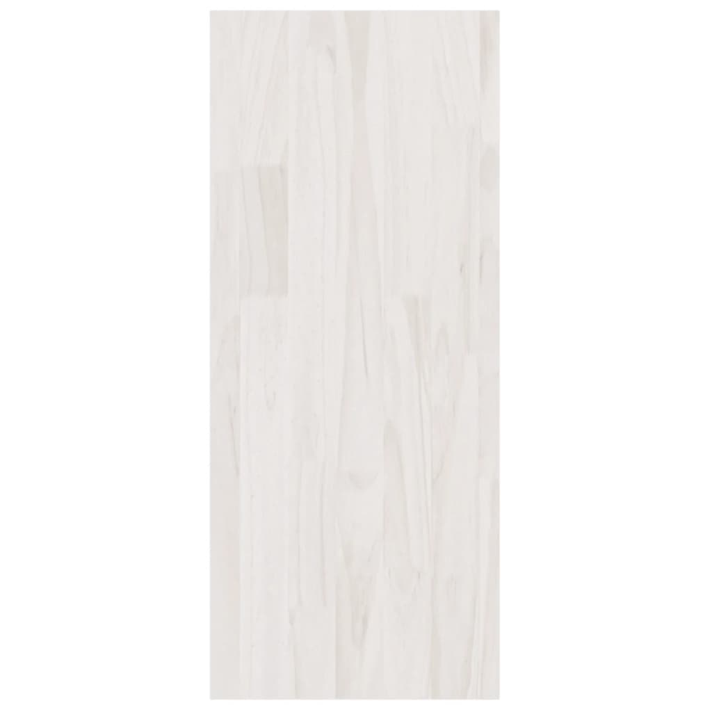 vidaXL Bücherregal Raumteiler Weiß 100x30x71,5 cm Massivholz Kiefer