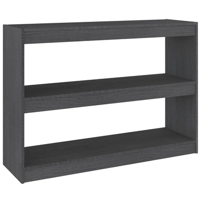 vidaXL Étagère/séparateur de pièce Gris 100x30x71,5 cm Bois de pin massif