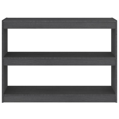 vidaXL Étagère/séparateur de pièce Gris 100x30x71,5 cm Bois de pin massif