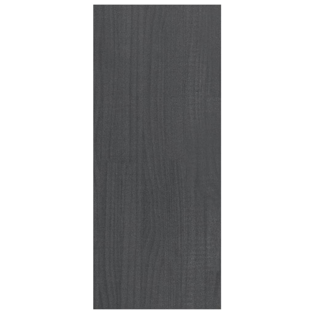 vidaXL Étagère/séparateur de pièce Gris 100x30x71,5 cm Bois de pin massif