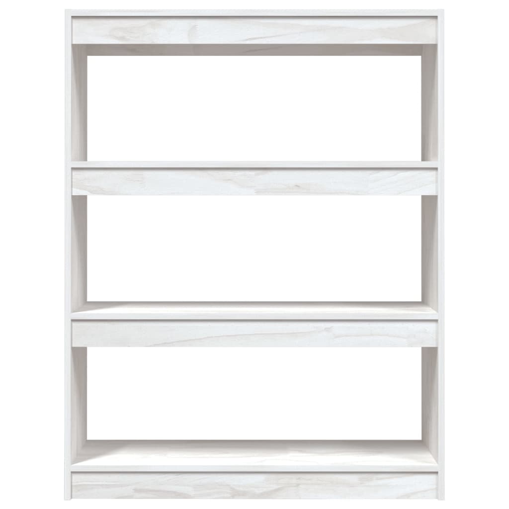 vidaXL Bibliothèque/Séparateur de pièce Blanc 100x30x103 cm Pin Massif