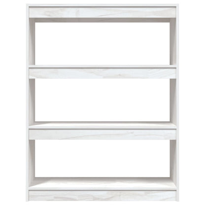 vidaXL Bibliothèque/Séparateur de pièce Blanc 100x30x103 cm Pin Massif