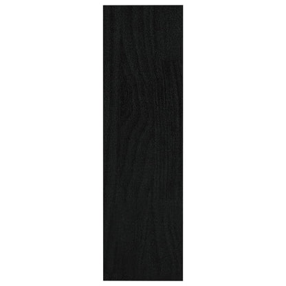 vidaXL Étagère/Séparateur de pièce noir 100x30x103 cm pin massif