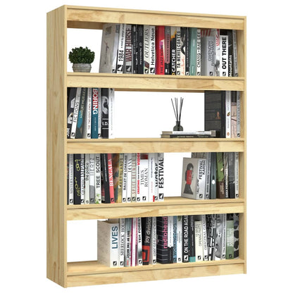 vidaXL Bücherregal/Raumteiler 100x30x135,5 cm Kiefer Massivholz