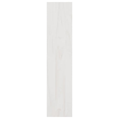 vidaXL Bücherregal/Raumteiler Weiß 100x30x135,5 cm Kiefer Massivholz