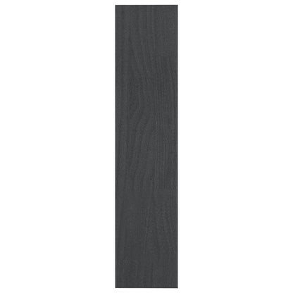 vidaXL Bücherregal/Raumteiler Grau 100x30x135,5 cm Kiefer Massivholz