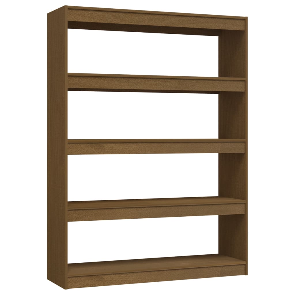 vidaXL Bücherregal/Raumteiler 100x30x135,5 cm Massivholz Kiefer