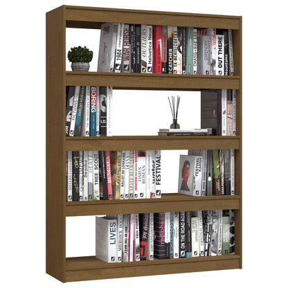 vidaXL Bücherregal/Raumteiler 100x30x135,5 cm Massivholz Kiefer