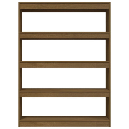vidaXL Bücherregal/Raumteiler 100x30x135,5 cm Massivholz Kiefer