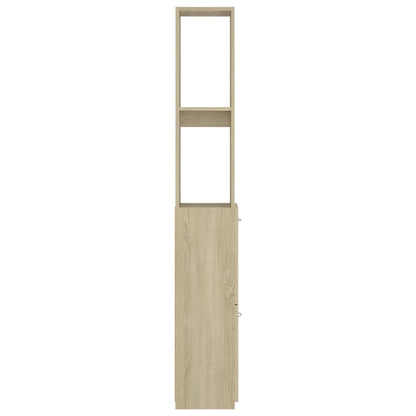 vidaXL Badschrank Sonoma-Eiche 25x26,5x170 cm Holzwerkstoff