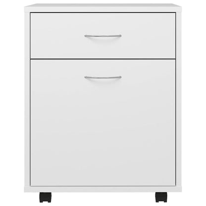 vidaXL Rollschrank Weiß 45x38x54 cm Holzwerkstoff