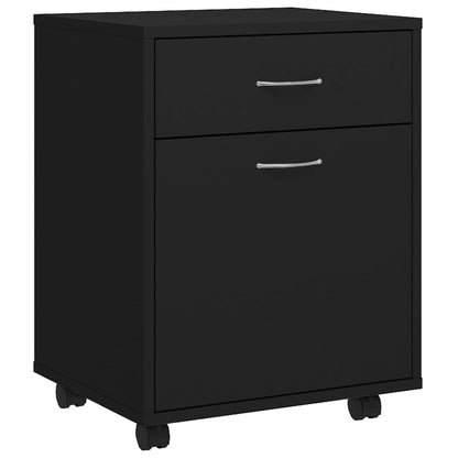vidaXL Rollschrank Schwarz 45x38x54 cm Holzwerkstoff