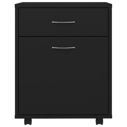 vidaXL Rollschrank Schwarz 45x38x54 cm Holzwerkstoff