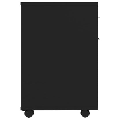 vidaXL Rollschrank Schwarz 45x38x54 cm Holzwerkstoff