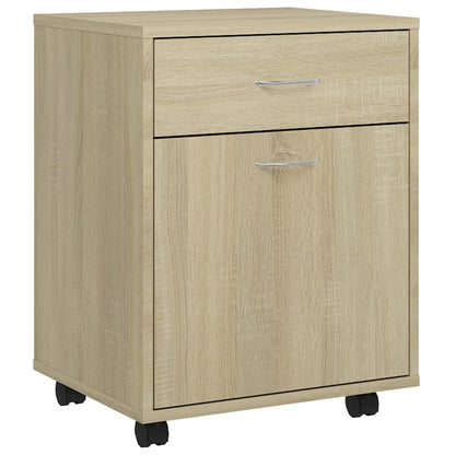 vidaXL Caisson à roulettes chêne Sonoma 45x38x54 cm aggloméré
