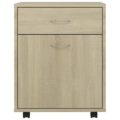 vidaXL Caisson à roulettes chêne Sonoma 45x38x54 cm aggloméré
