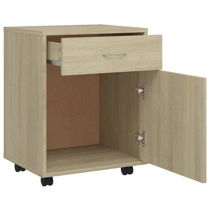 vidaXL Caisson à roulettes chêne Sonoma 45x38x54 cm aggloméré