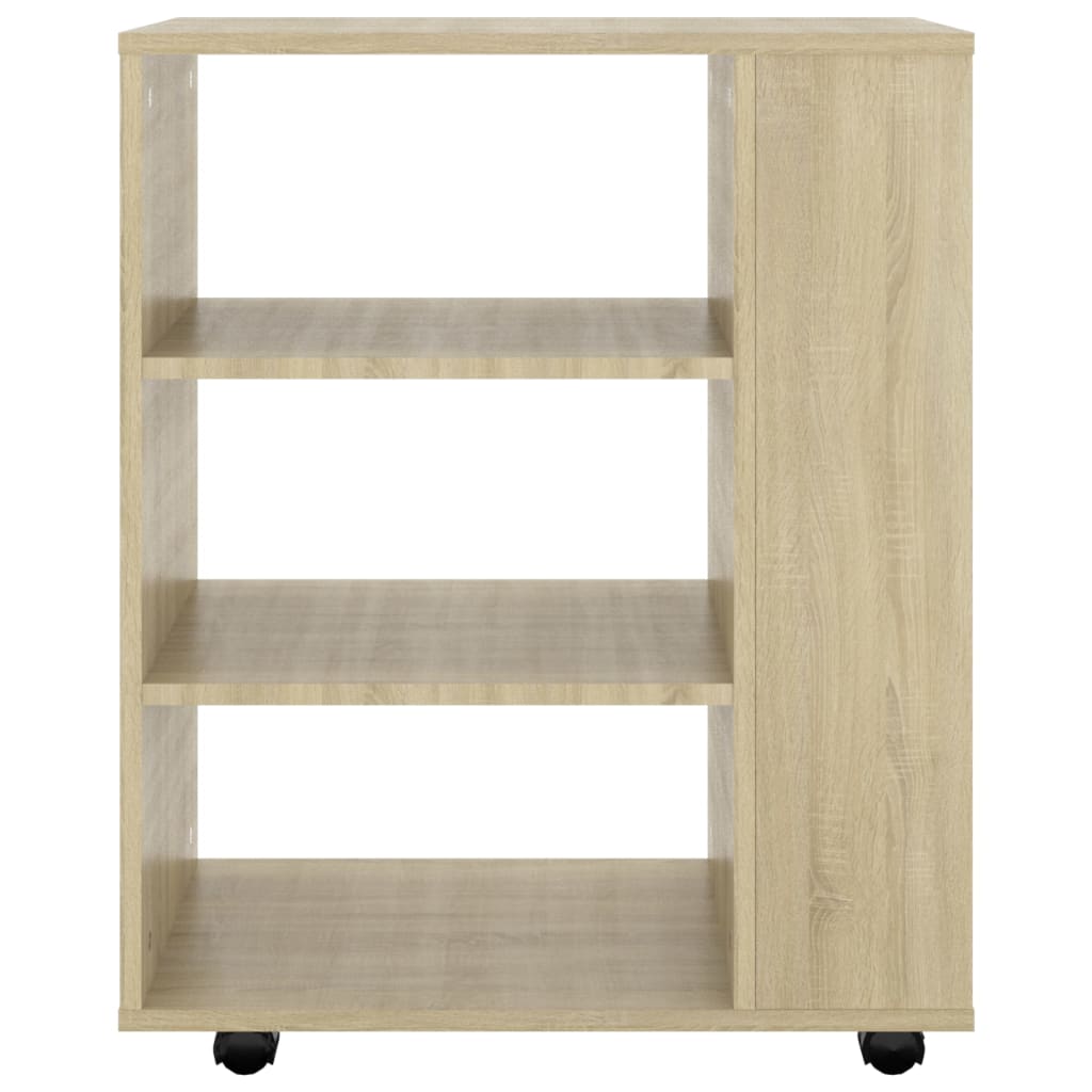vidaXL Rollschrank Sonoma-Eiche 60x35x75 cm Holzwerkstoff