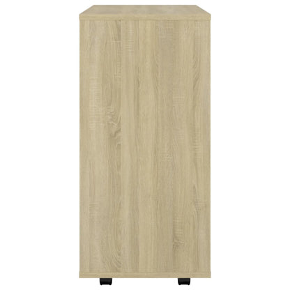 vidaXL Rollschrank Sonoma-Eiche 60x35x75 cm Holzwerkstoff