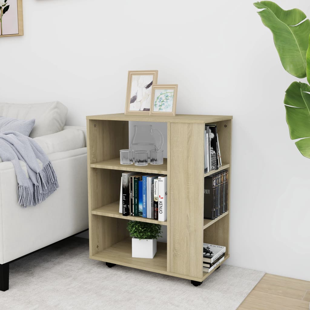 vidaXL Rollschrank Sonoma-Eiche 60x35x75 cm Holzwerkstoff