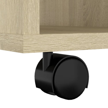vidaXL Rollschrank Sonoma-Eiche 60x35x75 cm Holzwerkstoff