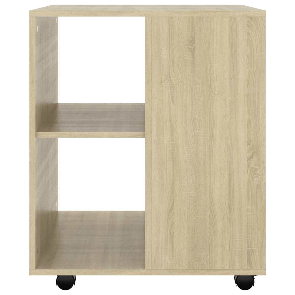 vidaXL Meuble de rangement à roulettes chêne Sonoma 60x53x72 cm Bois d'ingénierie