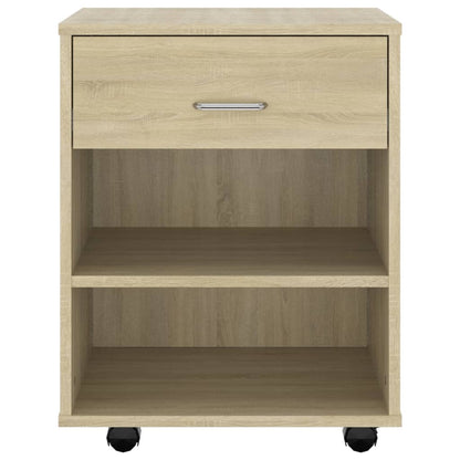vidaXL Rollschrank Sonoma-Eiche 46x36x59 cm Holzwerkstoff