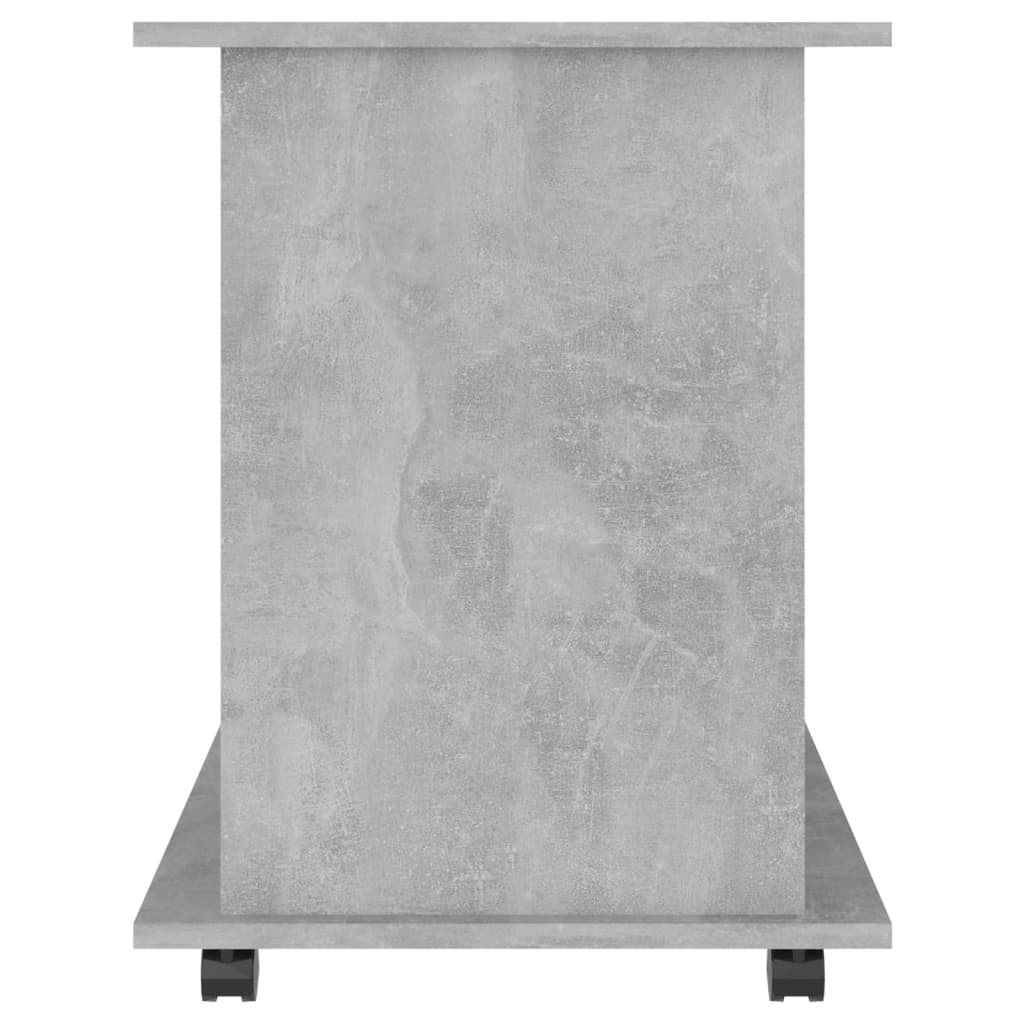 vidaXL Rollschrank Betongrau 60x45x60 cm Holzwerkstoff