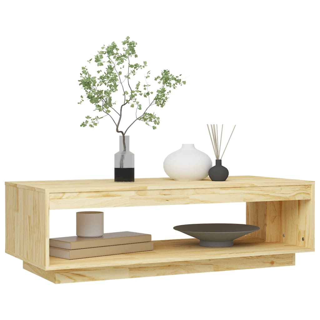 vidaXL Table basse 110x50x33,5 cm Bois de pin massif