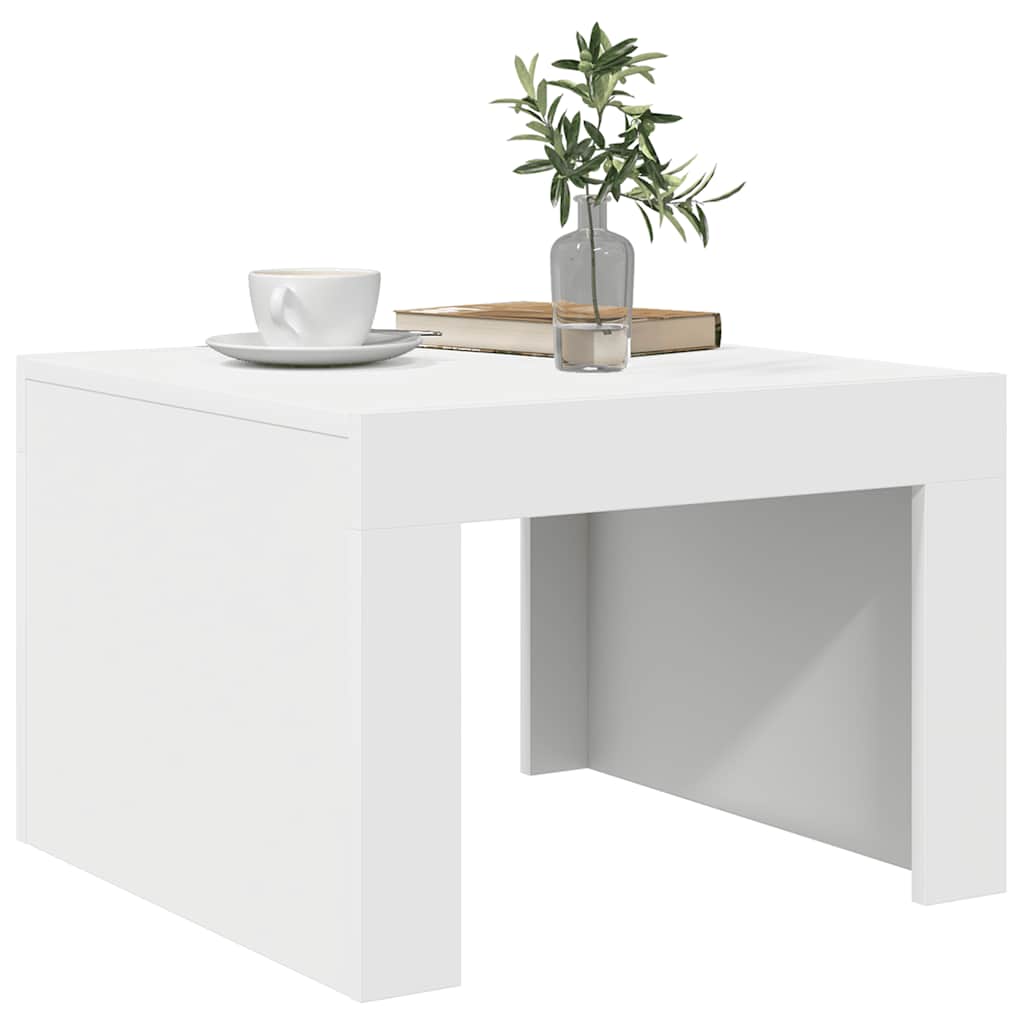vidaXL Couchtisch Weiß 50x50x35 cm Holzwerkstoff