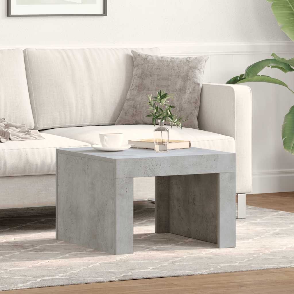 vidaXL Couchtisch Betongrau 50x50x35 cm Holzwerkstoff