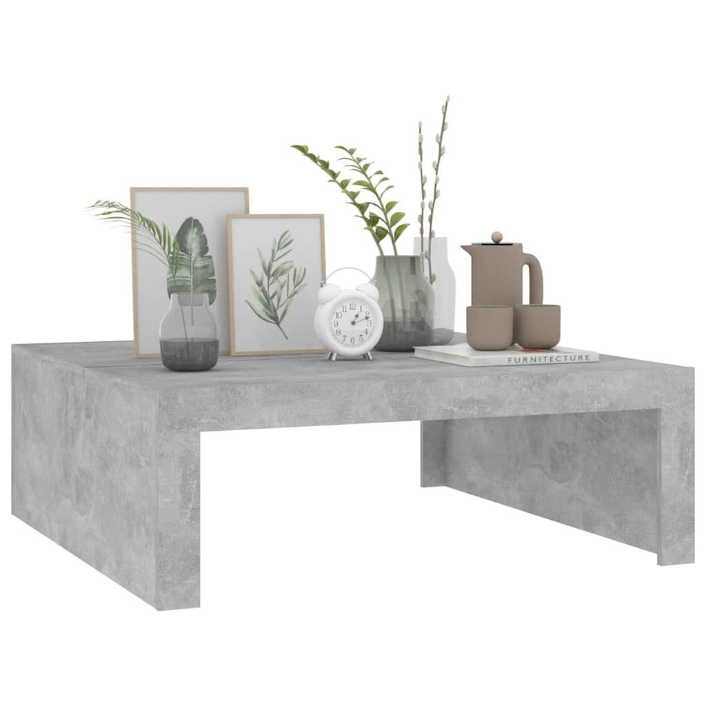vidaXL Couchtisch Betongrau 100x100x35 cm Holzwerkstoff