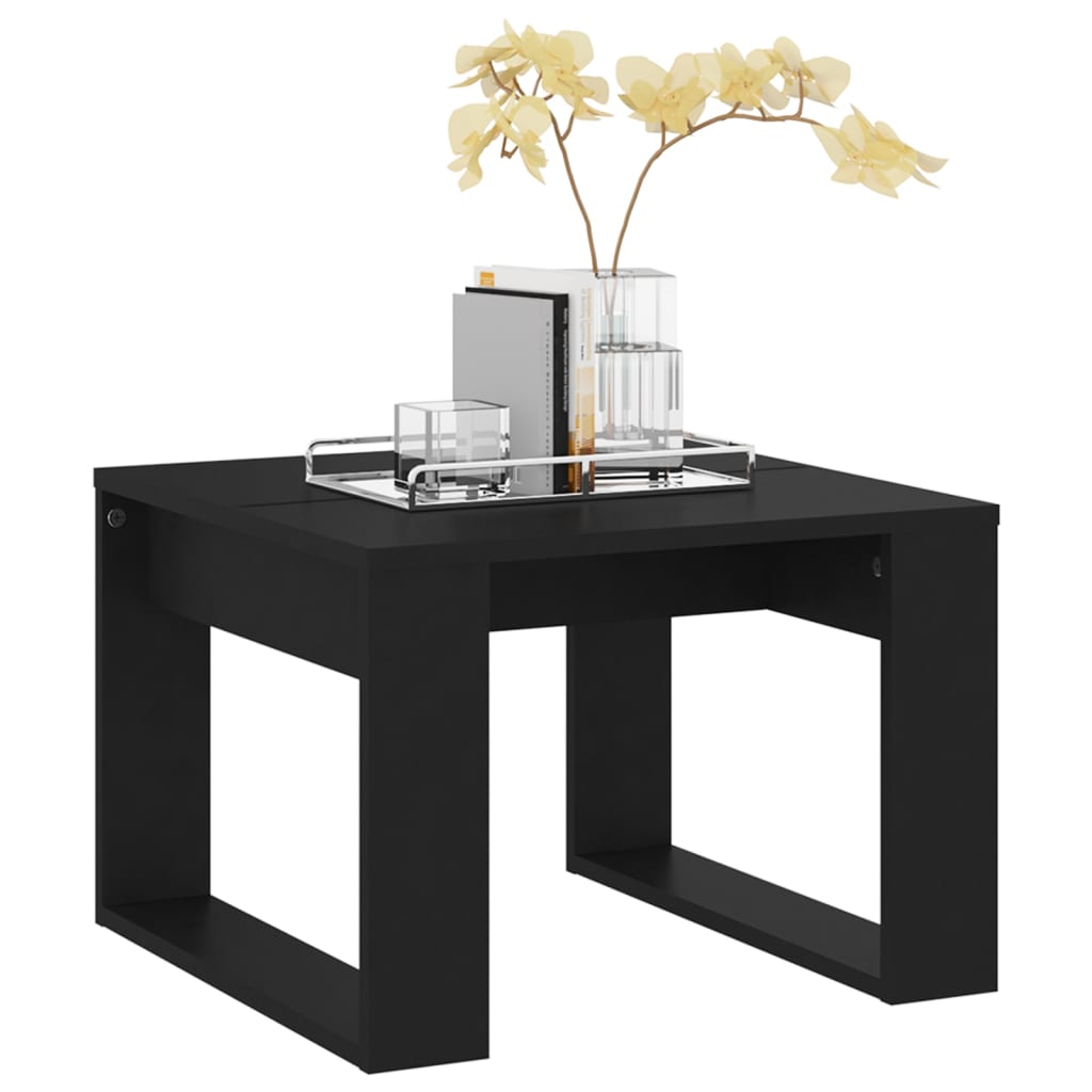 vidaXL Beistelltisch Schwarz 50x50x35 cm Holzwerkstoff