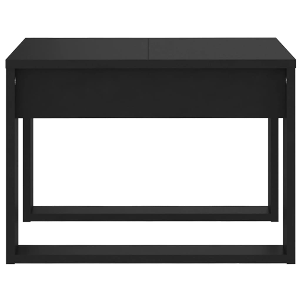 vidaXL Beistelltisch Schwarz 50x50x35 cm Holzwerkstoff