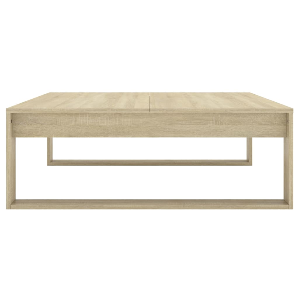 vidaXL Table basse chêne Sonoma 100x100x35 cm Bois d'ingénierie